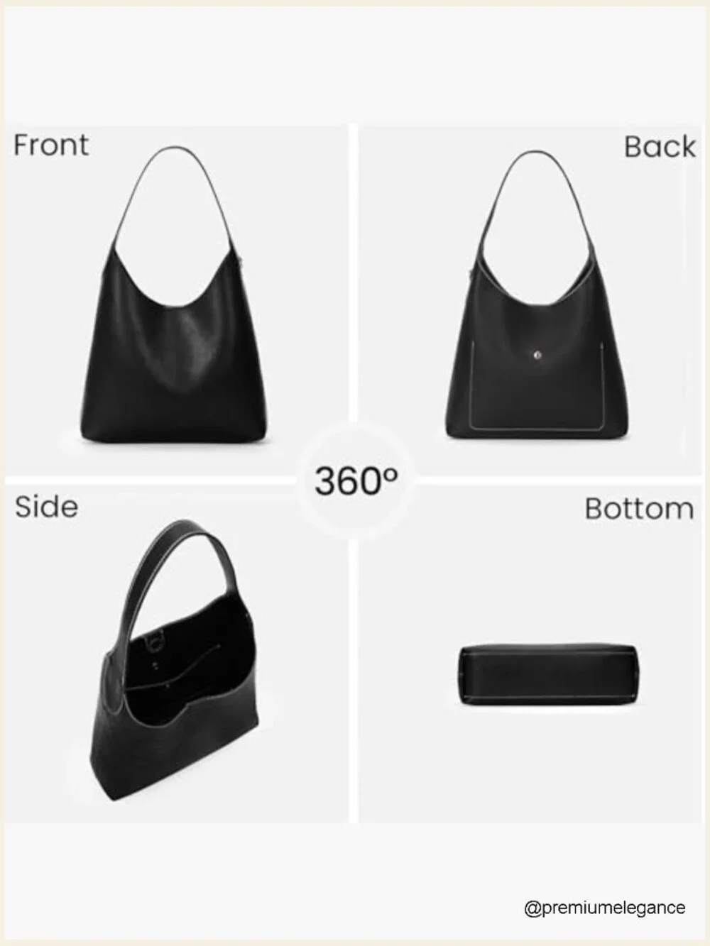 Faux Suede Hobo Bag with Cherry Charm Vegan Leather Shoulder Tote Slouchy